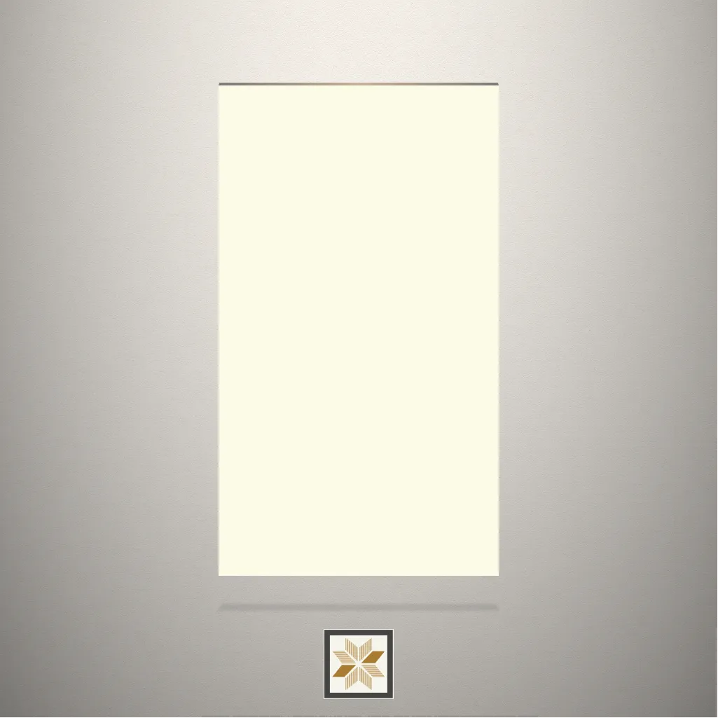 Super Matt Solid Color Ivory Laminate (8x4 feet,1 mm): LM-13305