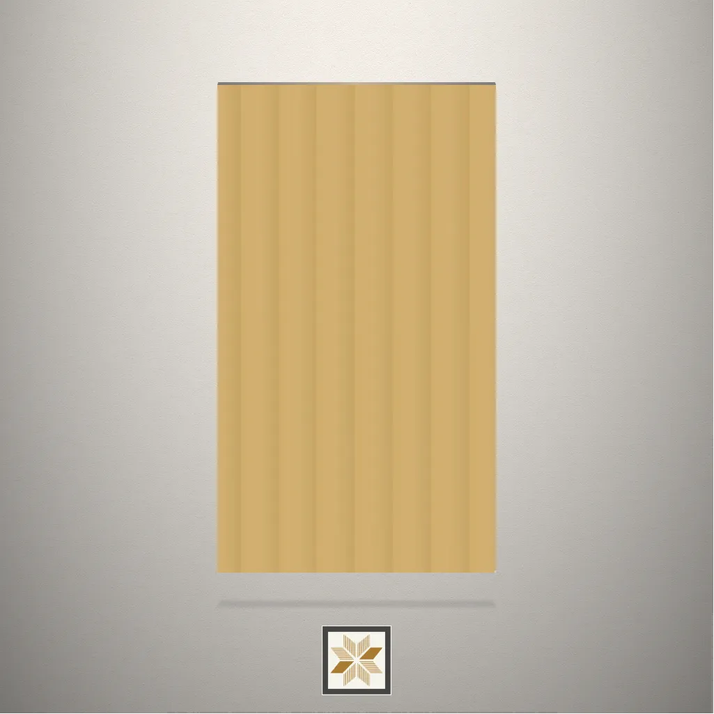 Gloss Fluted Yellow Laminate (8x4 feet,2.5 mm): LM-13622-C