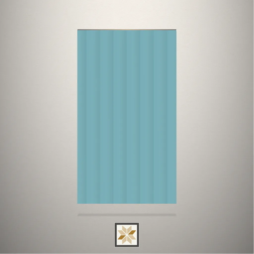 Gloss Fluted Blue Laminate (8x4 feet,2.5 mm): LM-13483-C