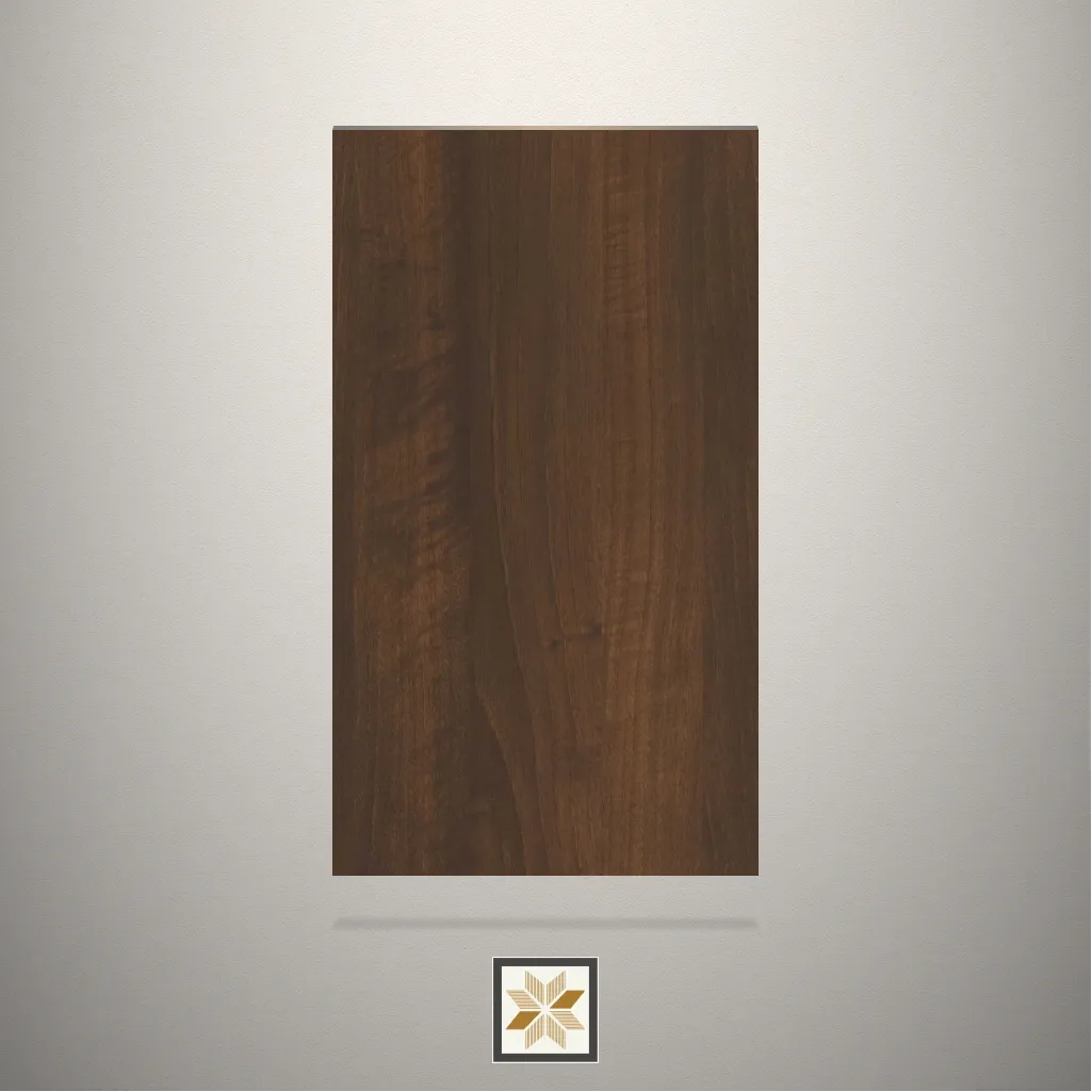 High Gloss Wooden Brown Laminate (8x4 feet,1 mm): LM-13371
