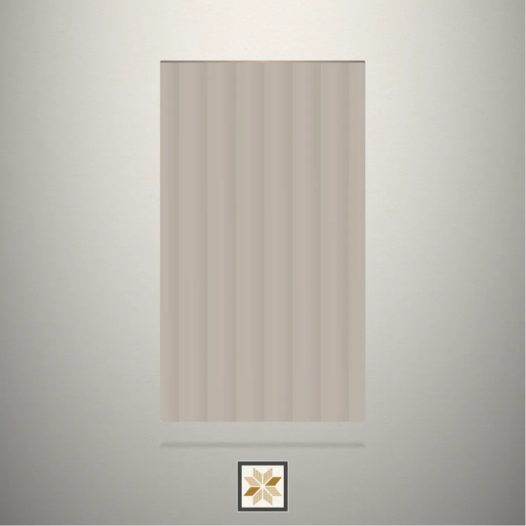 Gloss Fluted Grey Laminate (8x4 feet,2.5 mm): LM-13582-C