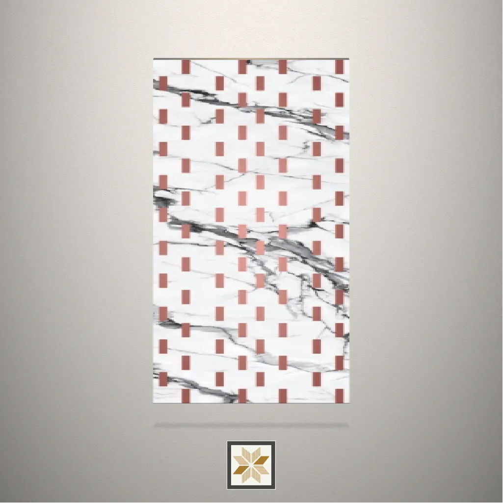 High Gloss Pattern White Laminate (8x2 feet,1.5 mm): LM-13385