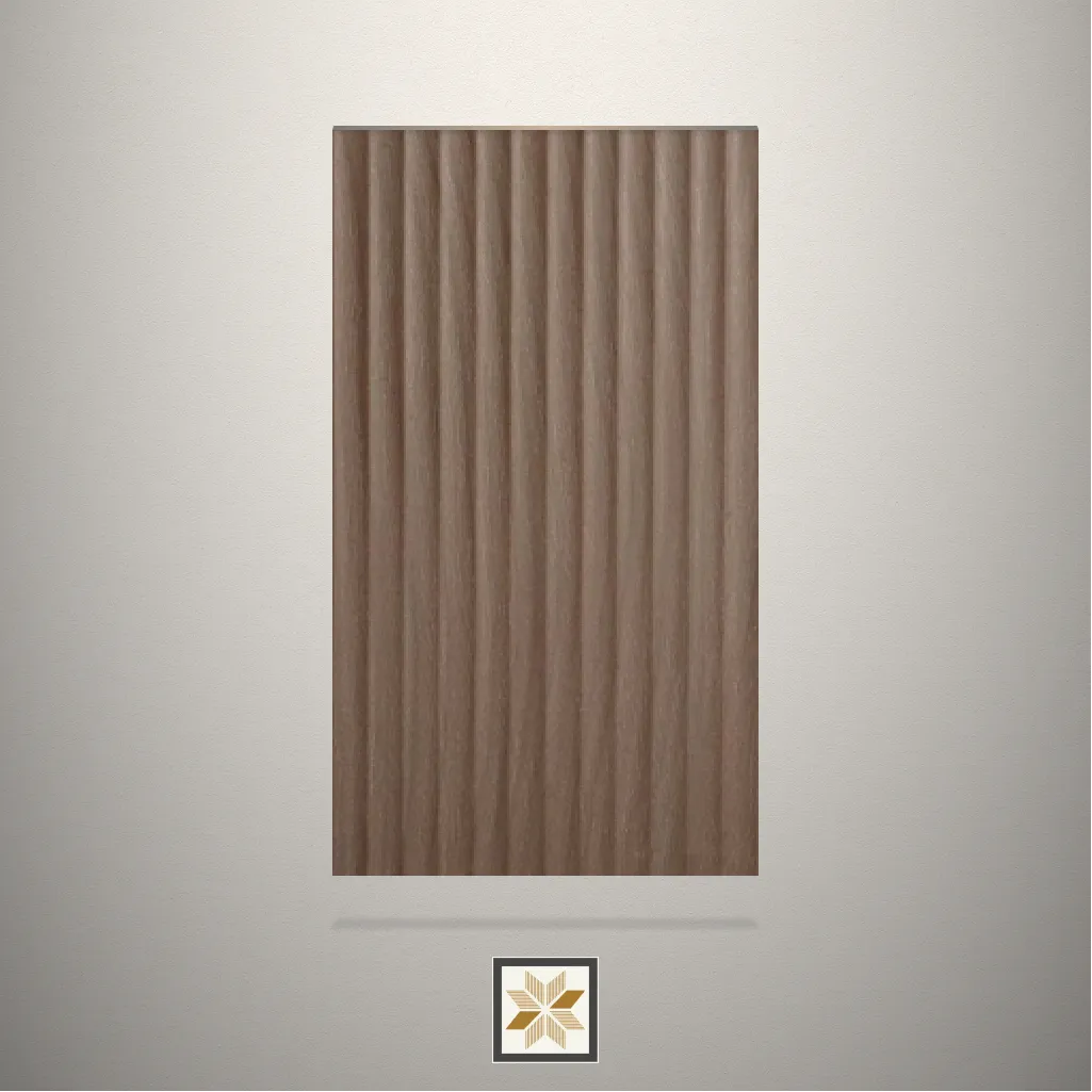 Fluted Brown Laminate (8x4 feet,1 mm): LM-13417