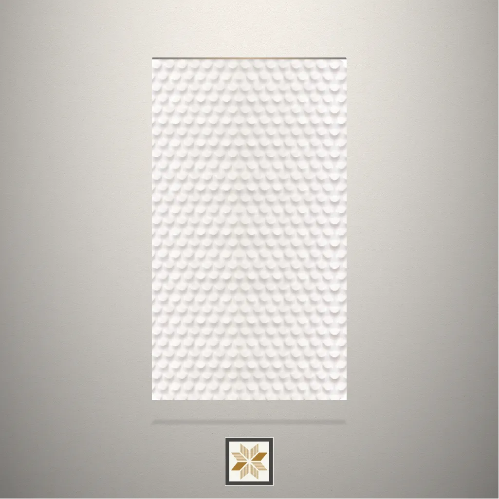 High Gloss Pattern White Laminate (8x4 feet,1 mm): LM-13518-D