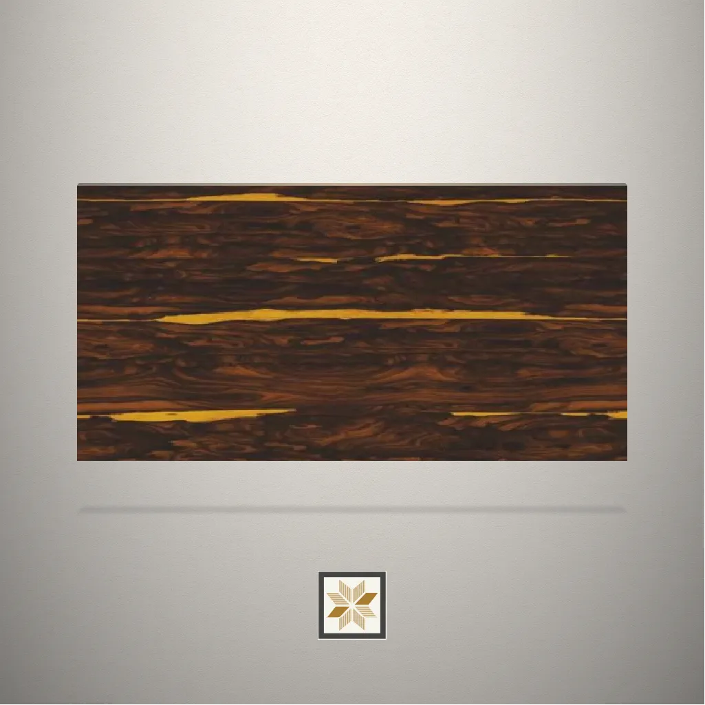 High Gloss Wooden Brown Laminate (8x4 feet,1.5 mm): LM-13636