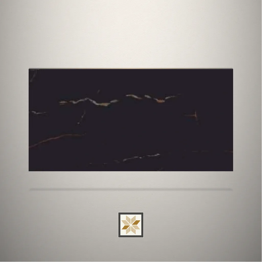 Gloss Marble Black Laminate (8x4 feet,1.5 mm): LM-13693-B