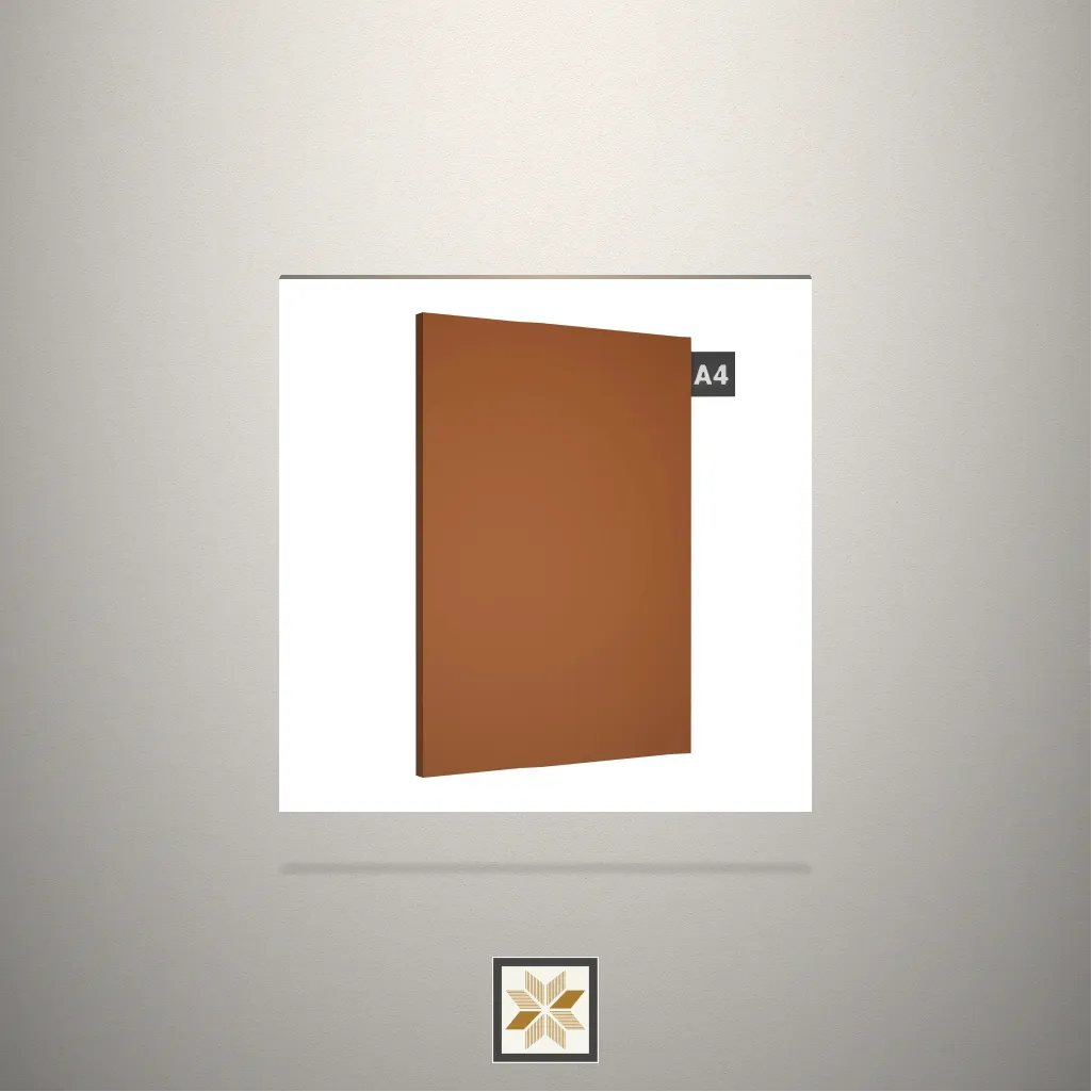 High Gloss Solid Color Brown Laminate (8x4 feet,1.5 mm): LM-13710