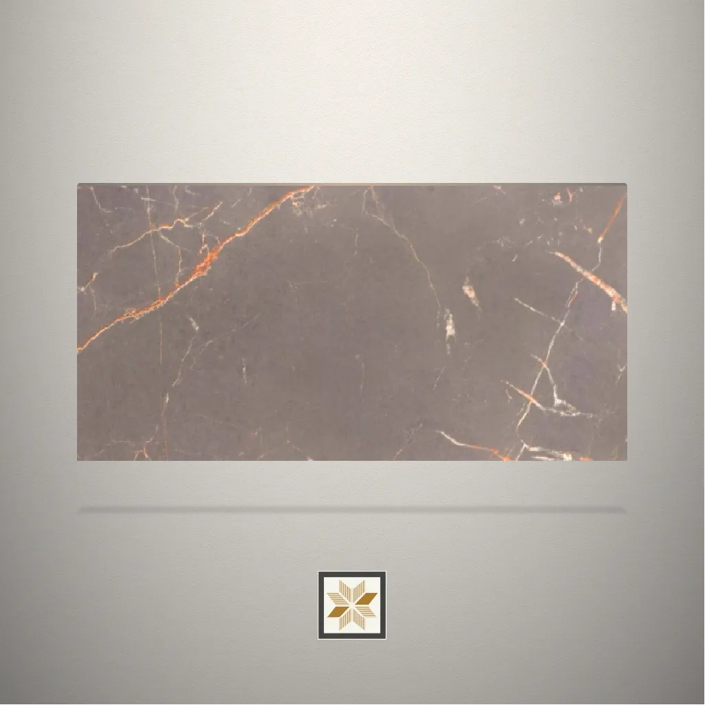 HM Marble Brown Laminate (8x4 feet,1 mm): LM-13736