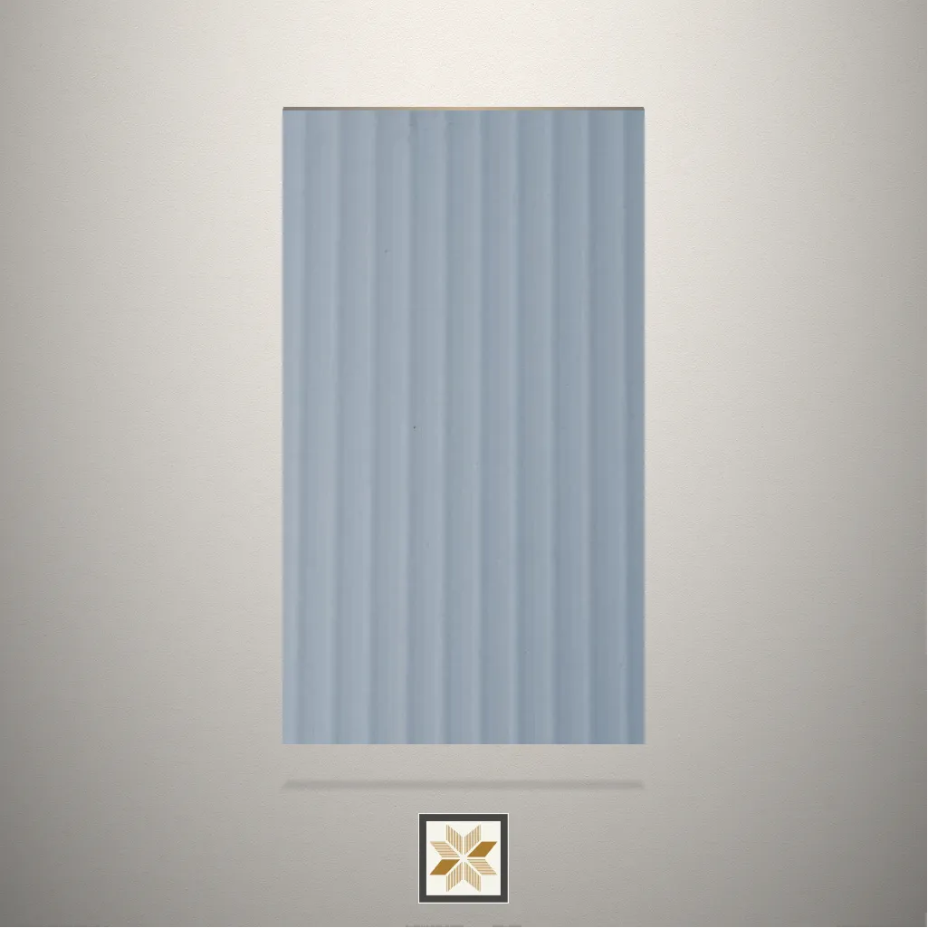Textured Fluted Blue Laminate (8x4 feet,1 mm): LM-13863