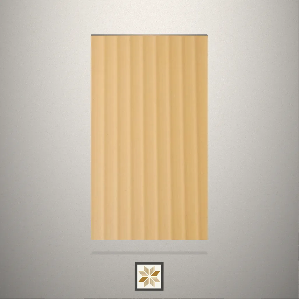 Textured Fluted Beige Laminate (8x4 feet,1 mm): LM-14041