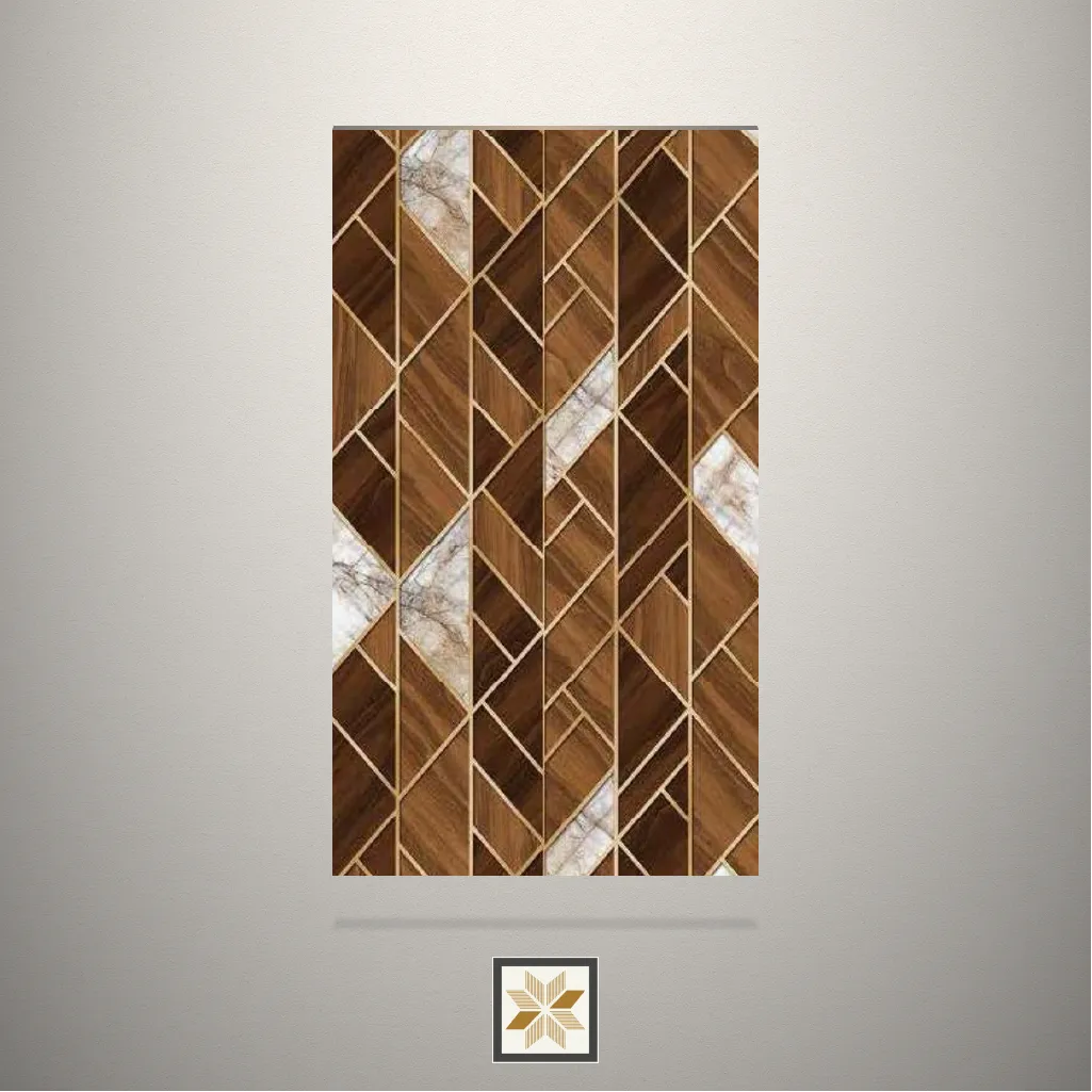 High Gloss Opaline Olive Abstract Artistic Brown Laminate (8x4 feet,1 mm): LM-14103