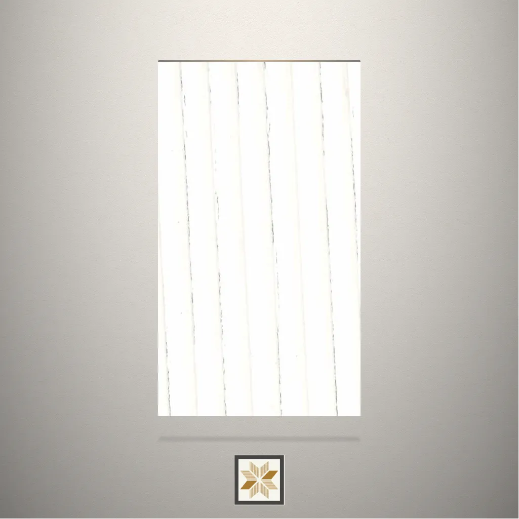 Textured White Bamboo Fluted White Laminate (8x4 feet,1 mm): LM-14440-I