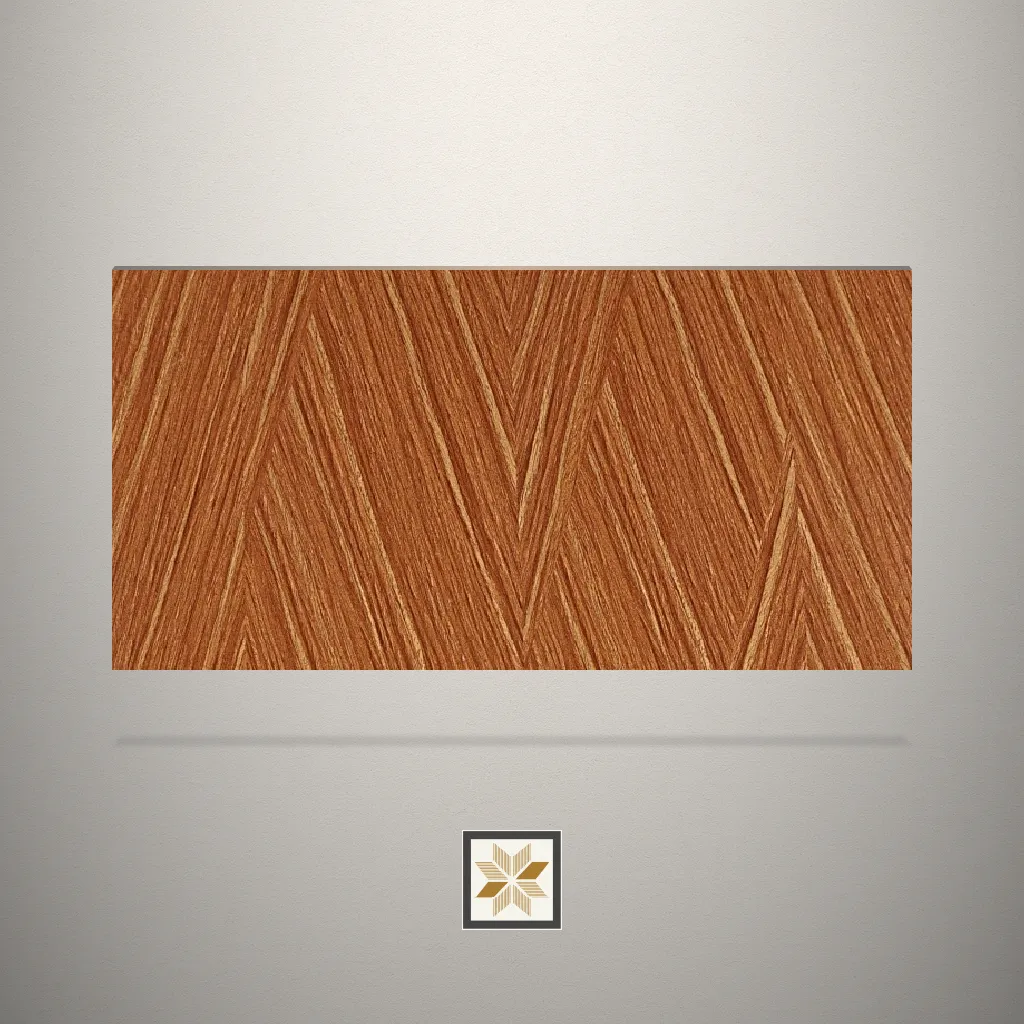 High Gloss Zebrano Ridge Wooden Brown Laminate (8x4 feet,1 mm): LM-14175-C