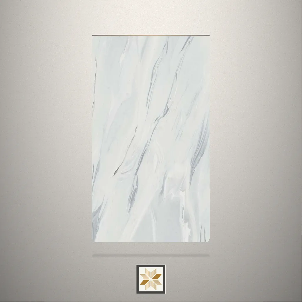 Matt Eco Marble Marble White Laminate (8x4 feet,1 mm): LM-14309