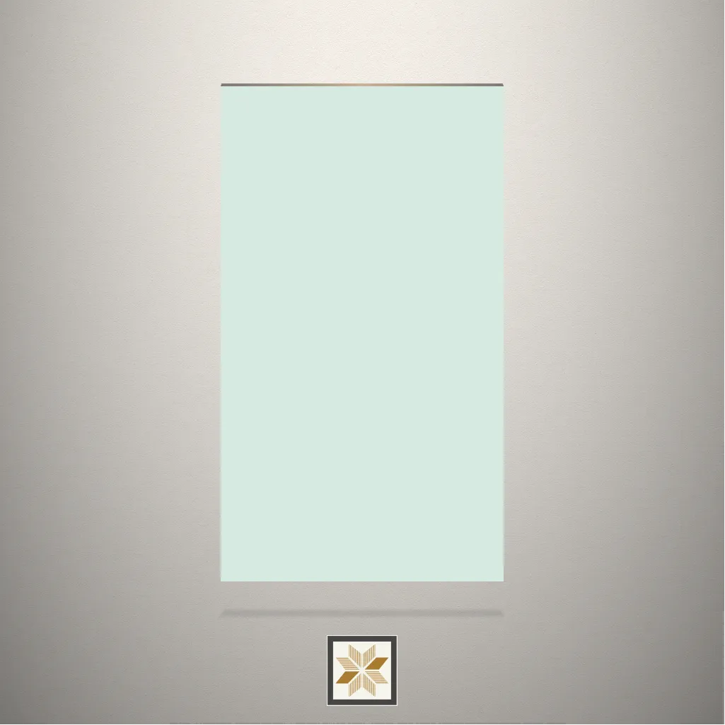 High Gloss Frosted Mint Green Solid Color Green Laminate (8x4 feet,1.5 mm): LM-14325