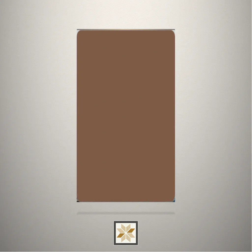 Super Matt Saddle Brown Solid Color Brown Laminate (8x4 feet,1 mm): LM-14329