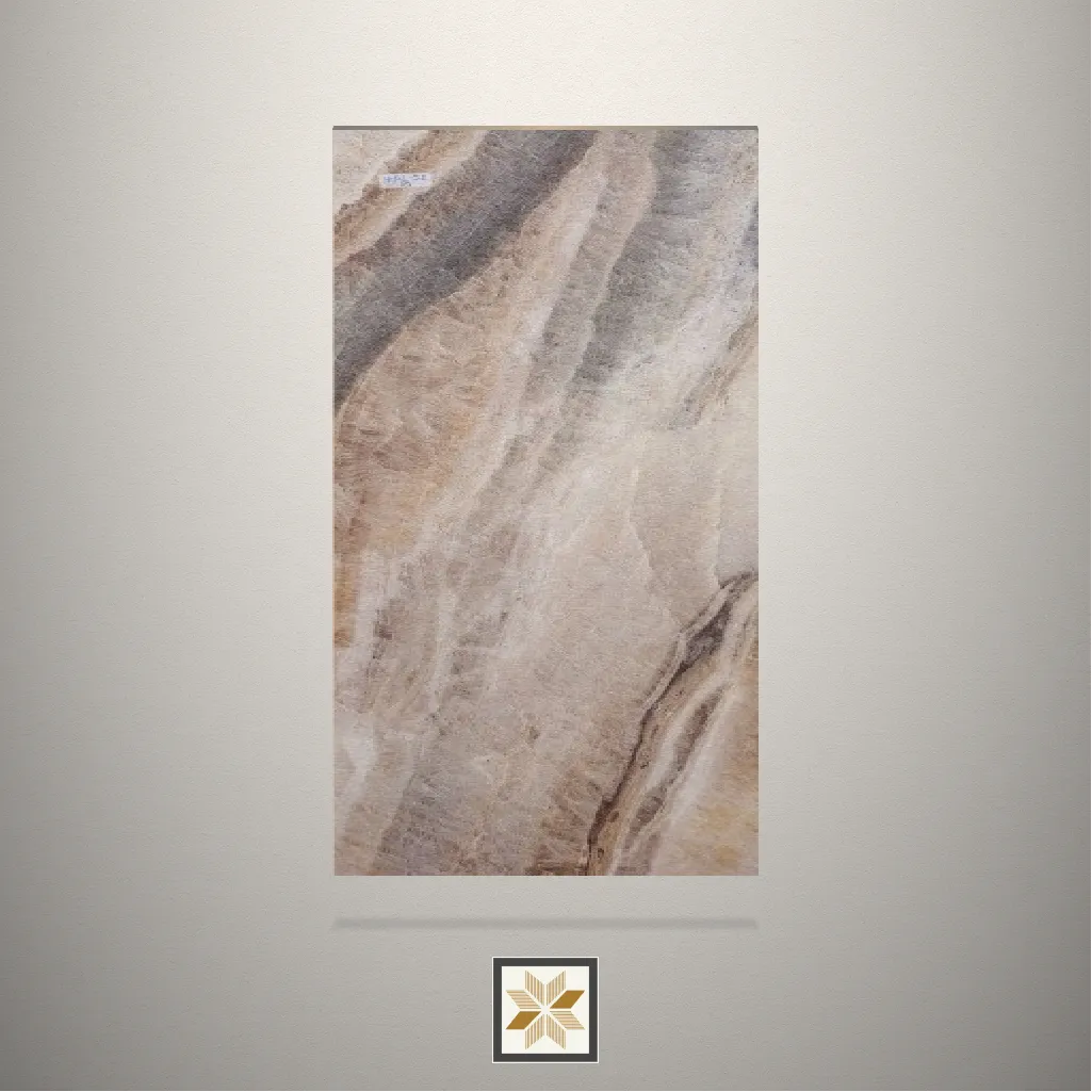 Textured Beige Lime Stone Beige Laminate (8x4 feet,1 mm): LM-14404-B