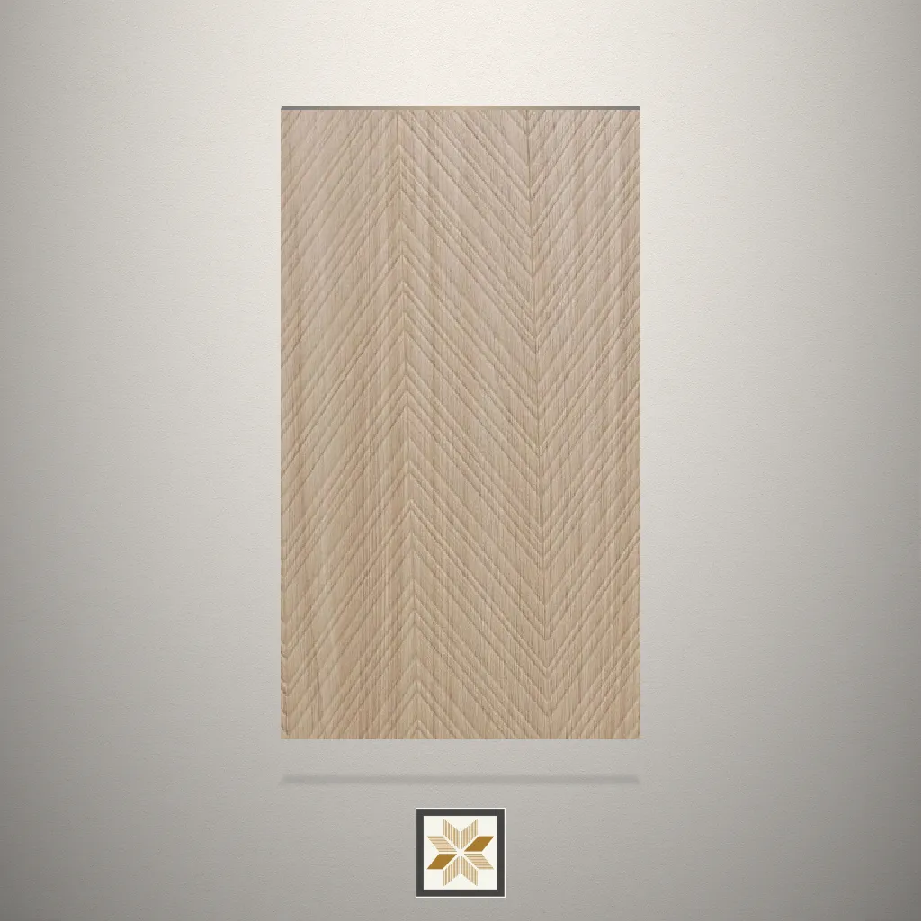 Textured Brown Zig Wave Wooden Brown Laminate (8x4 feet,1 mm): LM-14414-E