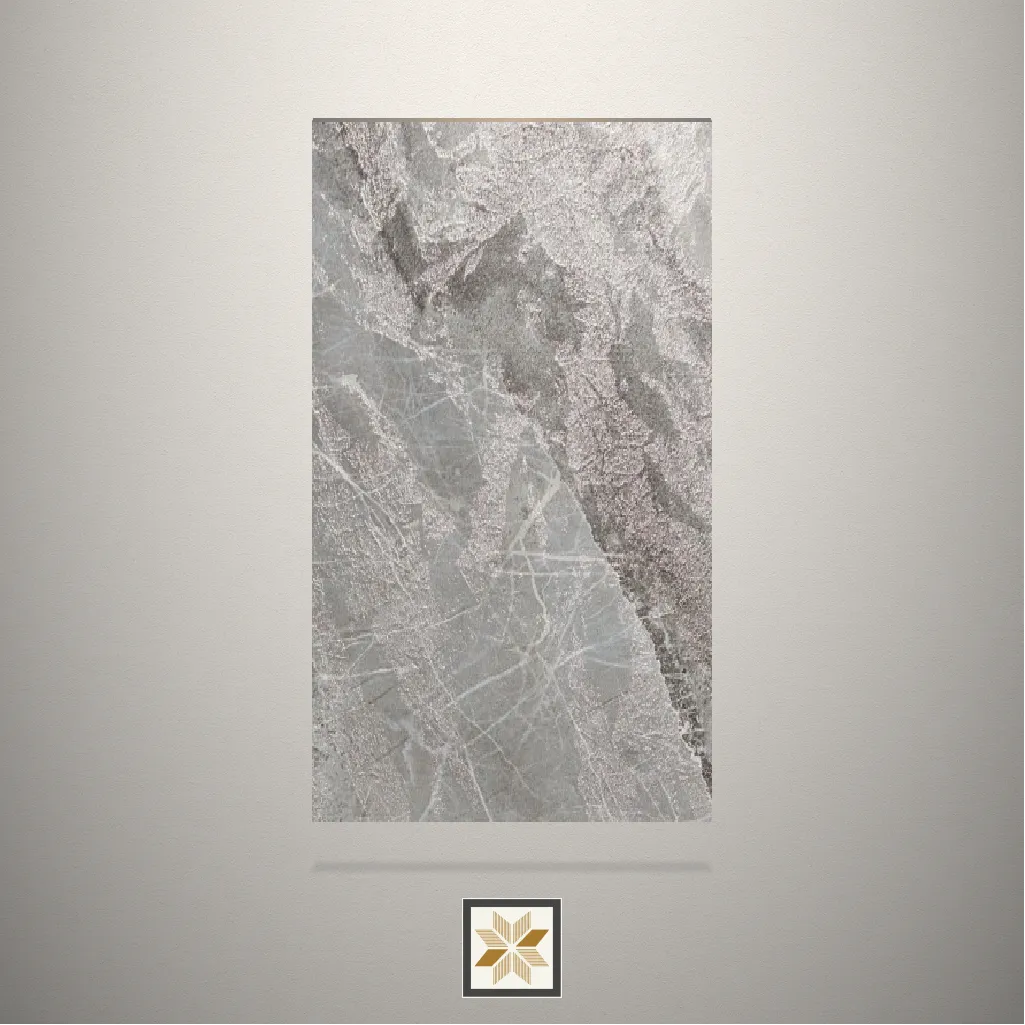 Textured Stone Grey Laminate (8x4 feet,1 mm): LM-14412-E