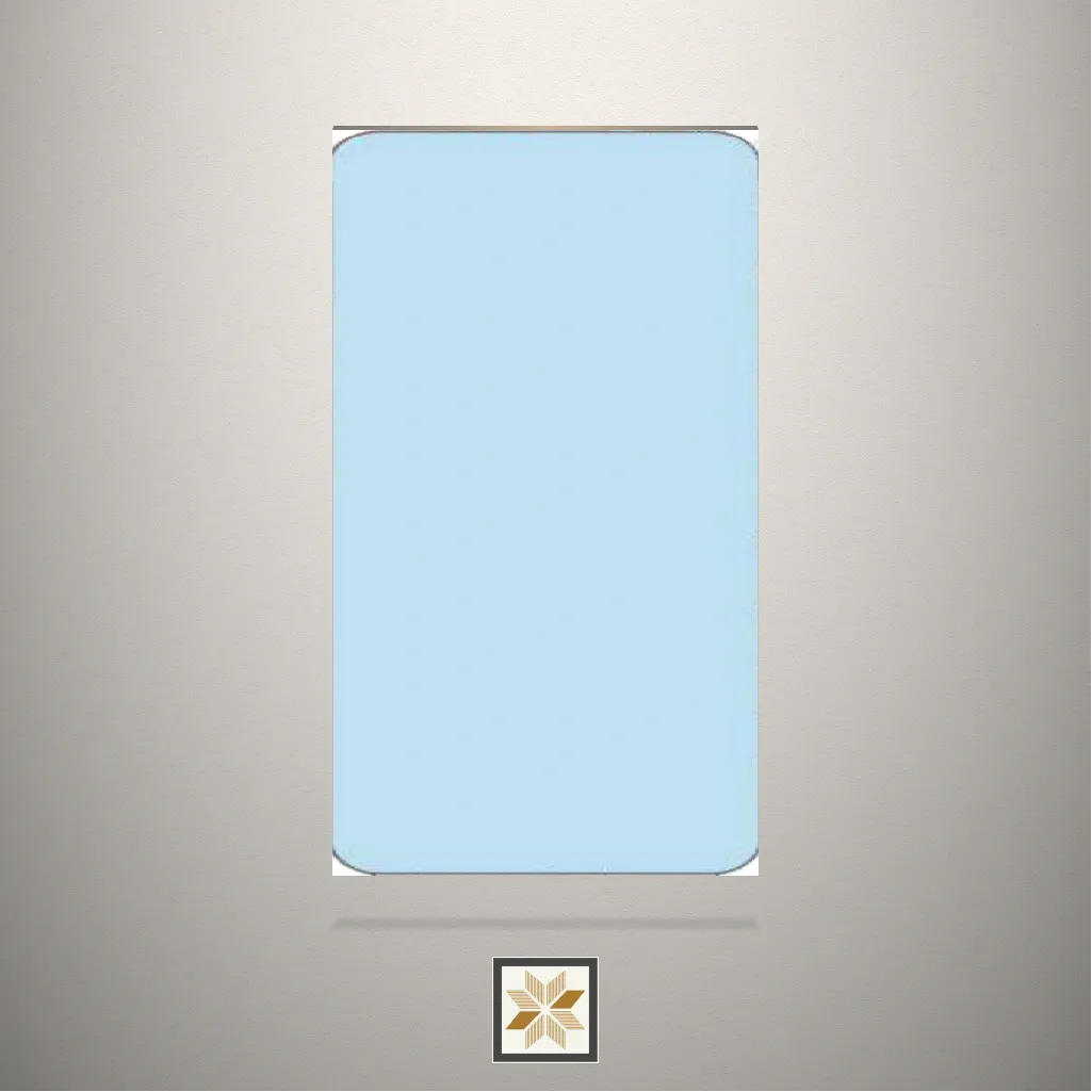 PU(Polyurethane) Ice Blue Solid Color Blue Laminate (8x4 feet,1 mm): LM-14433