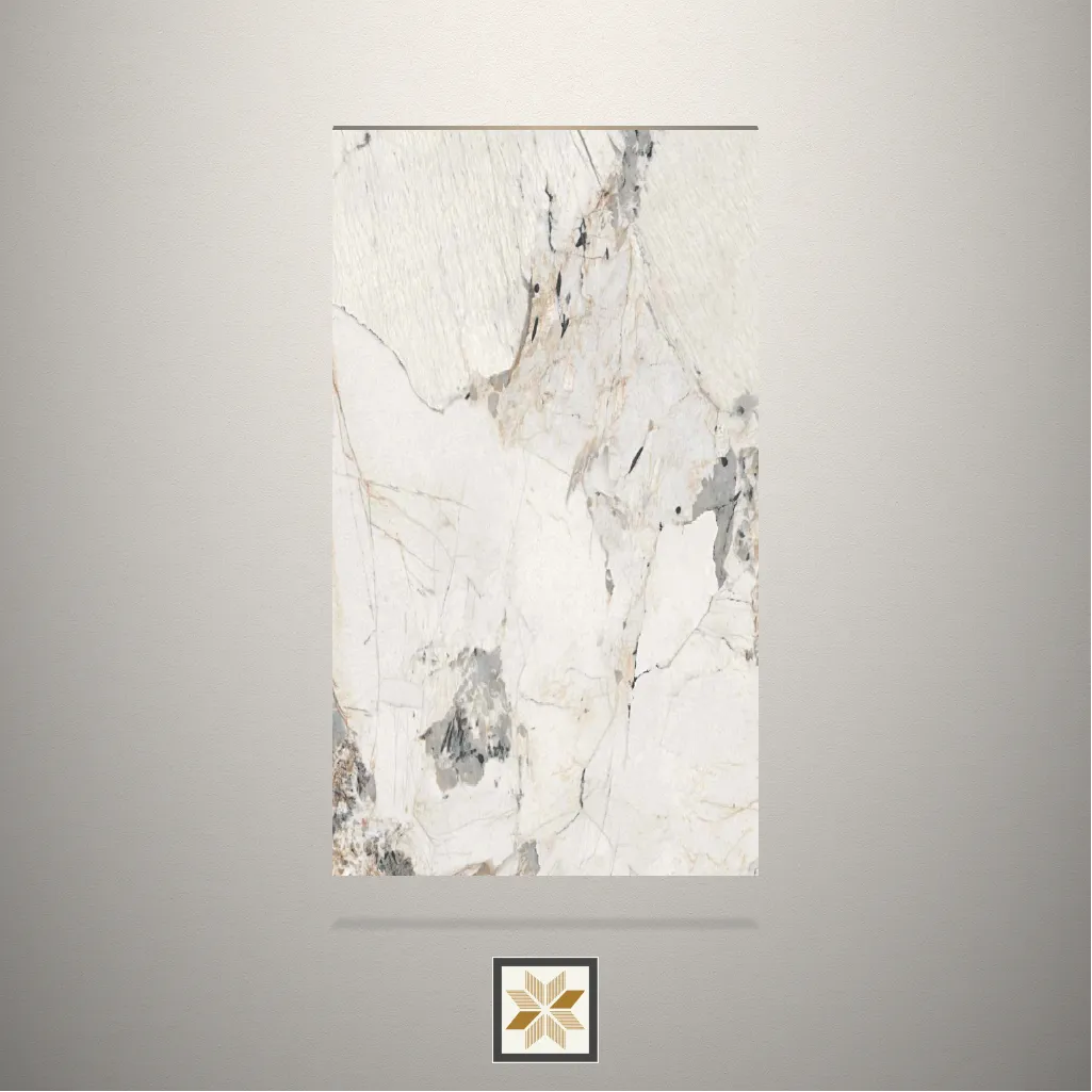 High Gloss Marble White Laminate (8x4 feet,1.5 mm): LM-14444