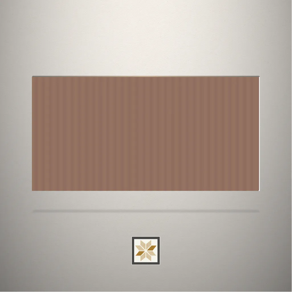 Matt Peach Brown Fluted Brown Laminate (8x4 feet,1 mm): LM-14489