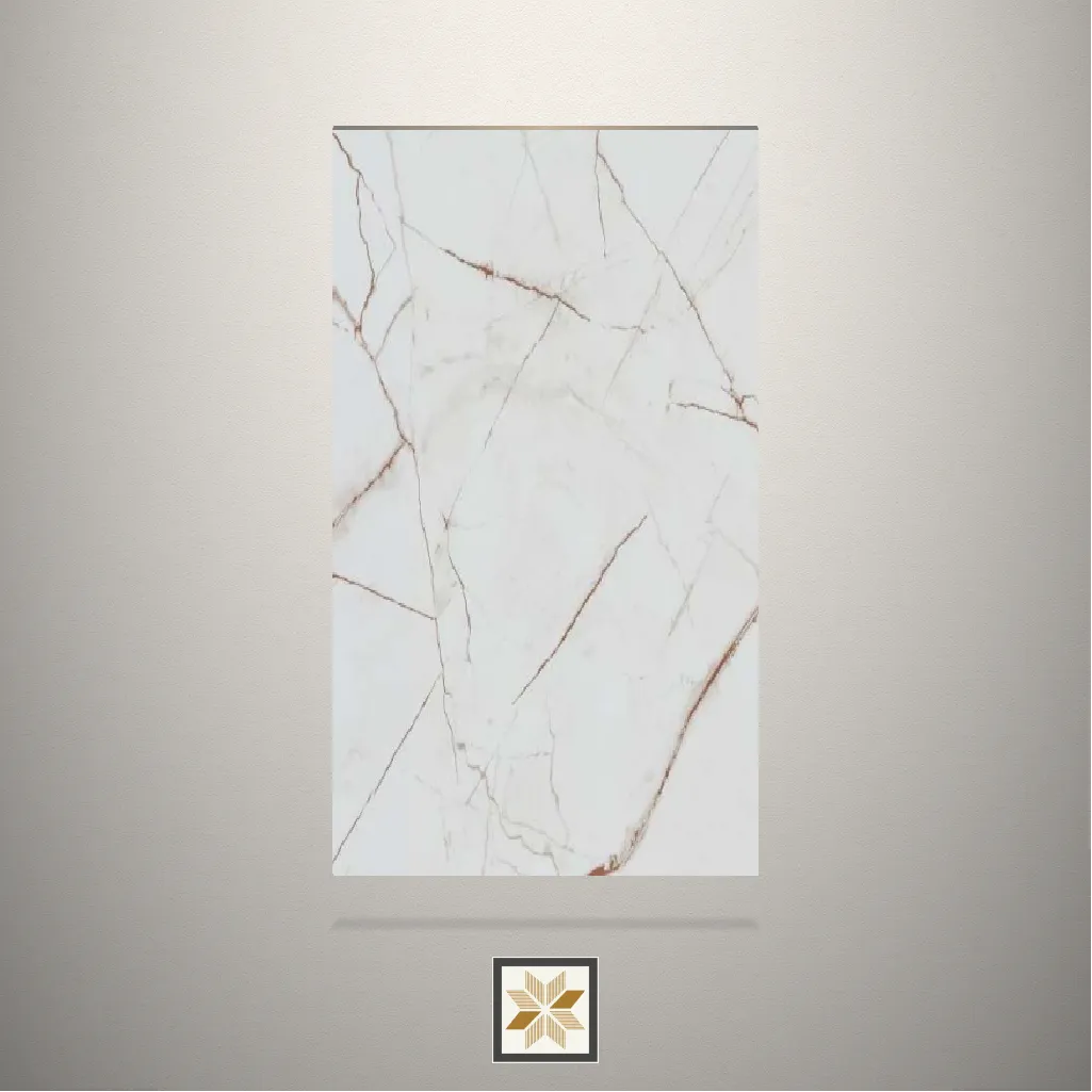 High Gloss Rosso Venato Marble Grey Laminate (8x4 feet,1.5 mm): LM-14506
