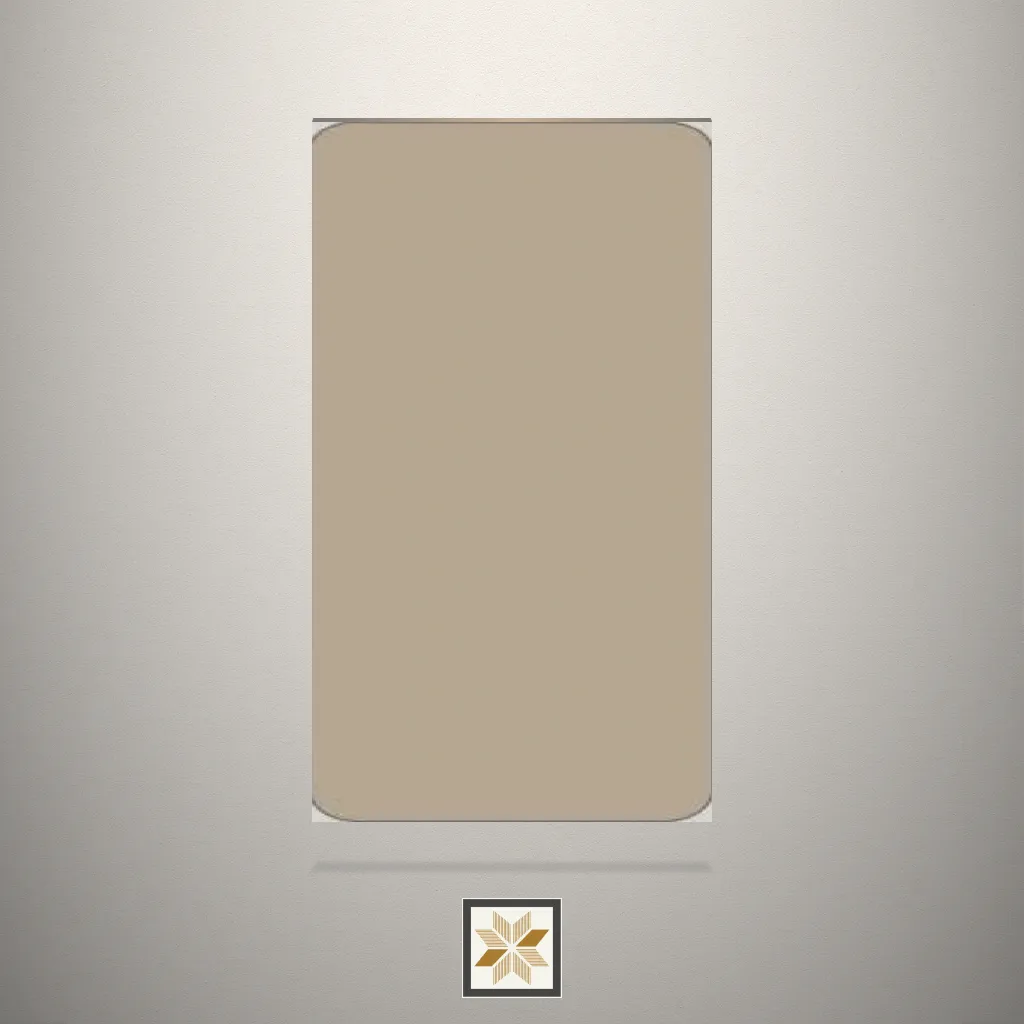 High Gloss Peach Brown Solid Color Brown Laminate (8x4 feet,1 mm): LM-14746