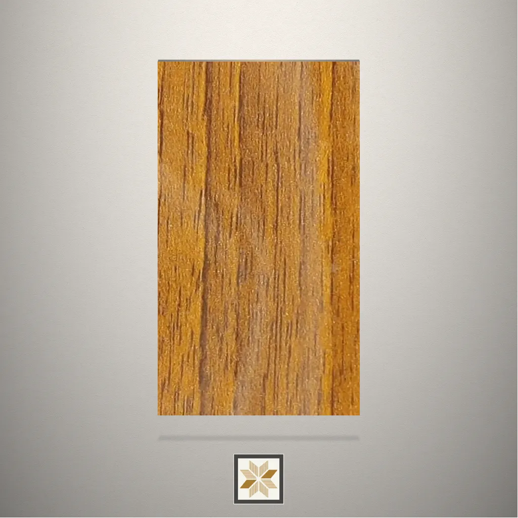 High Gloss Sabbia Wooden Brown Laminate (8x4 feet,1 mm): LM-14790