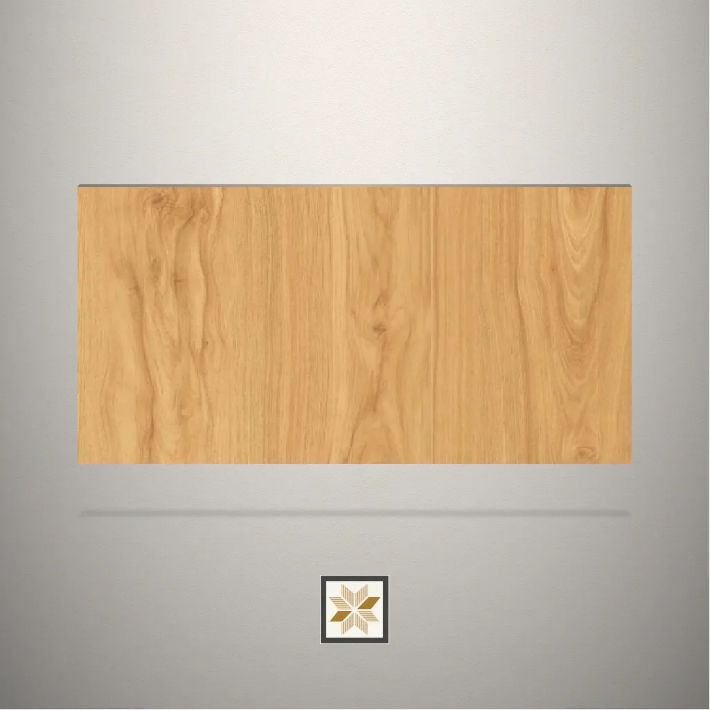 High Gloss Metallic Teak Wooden Brown Laminate (8x4 feet,1 mm): LM-14873-F