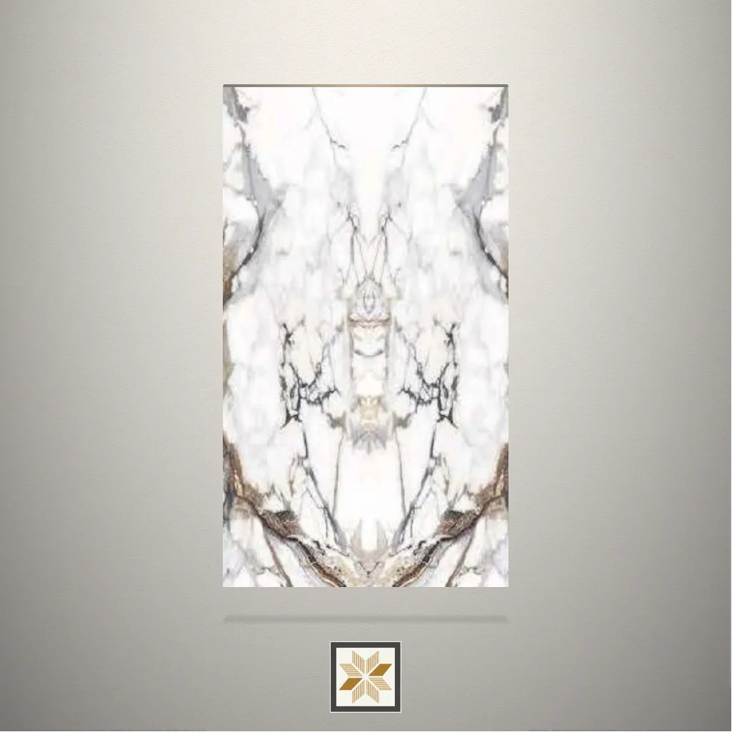 High Gloss Marble White Laminate (8x4 feet,1 mm): LM-14803