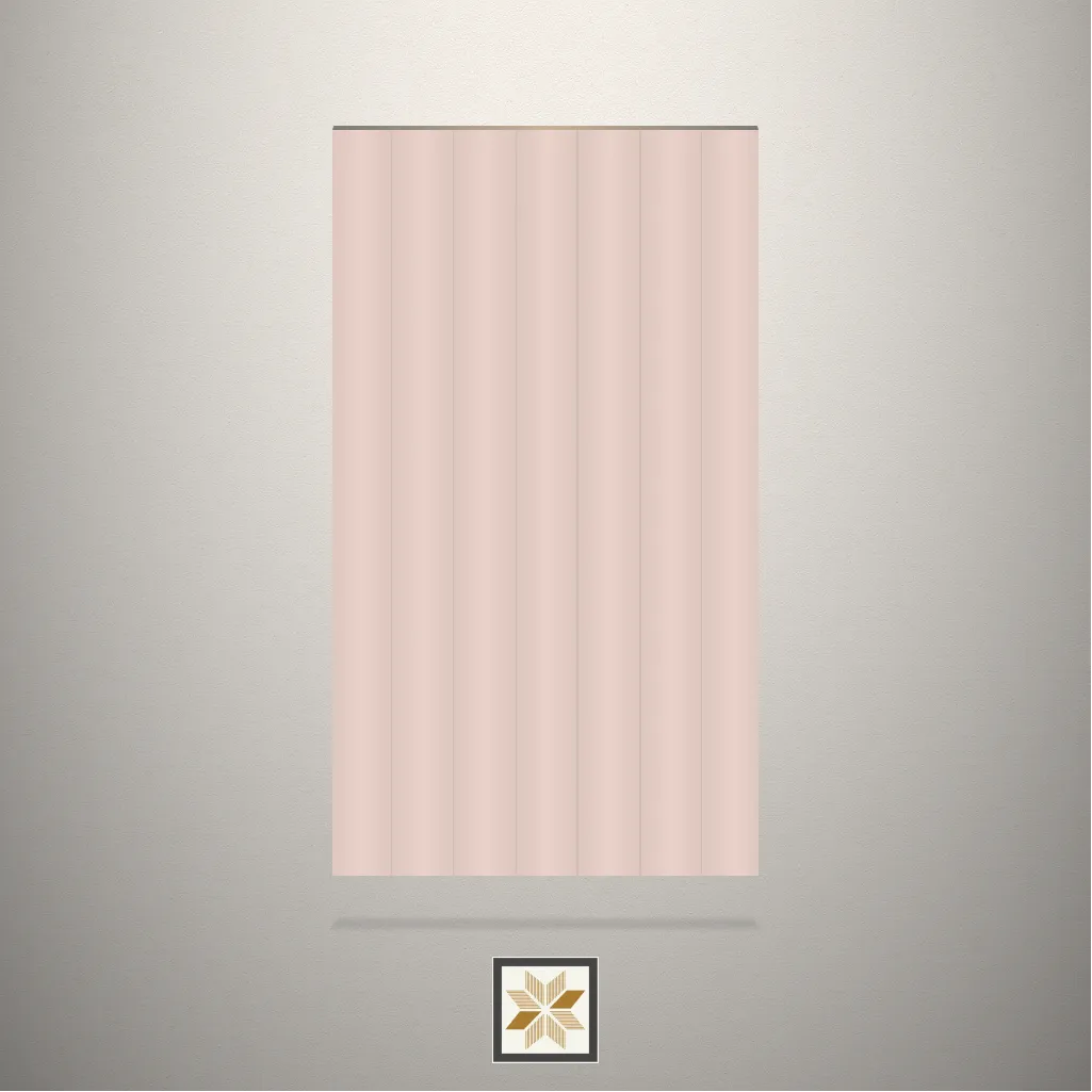 High Gloss Pristine Pleat Fluted Beige Laminate (8x4 feet,2.5 mm): LM-14841