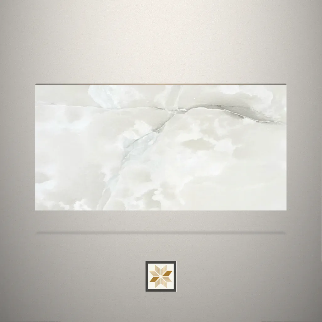 High Gloss Marble White Laminate (8x4 feet,1 mm): LM-15002
