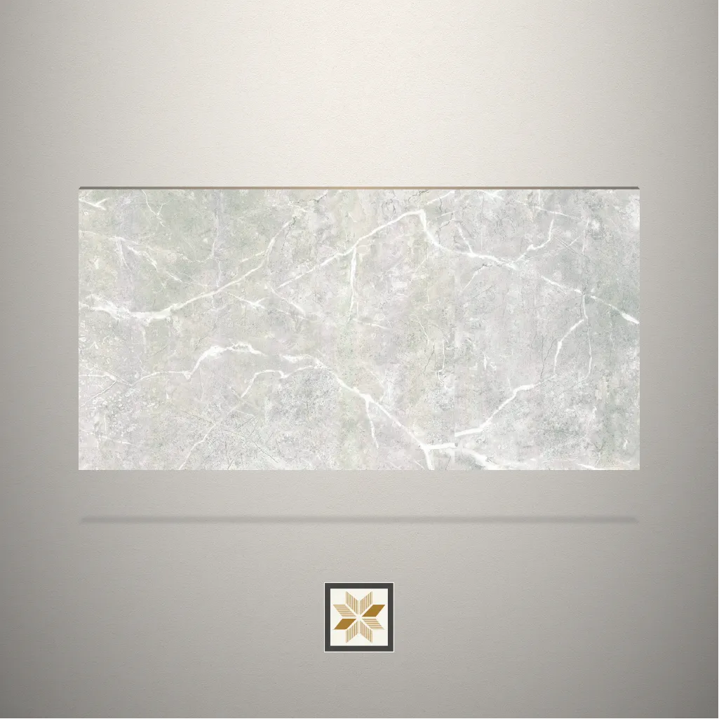 Textured Tremble Marble Stone Grey Laminate (10x4 feet,1 mm): LM-15042
