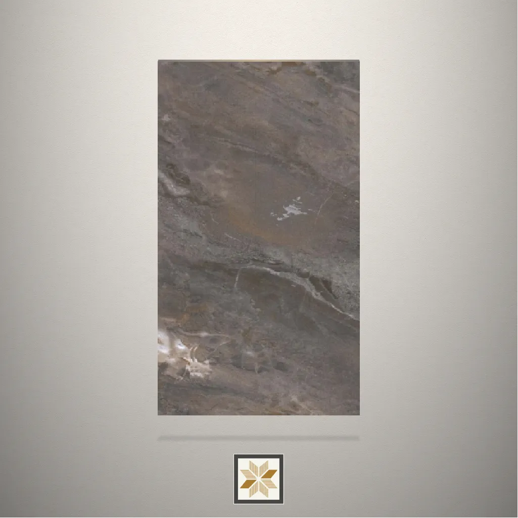 Textured Dark Marmi Stone Brown Laminate (8x4 feet,0.8 mm): LM-15053