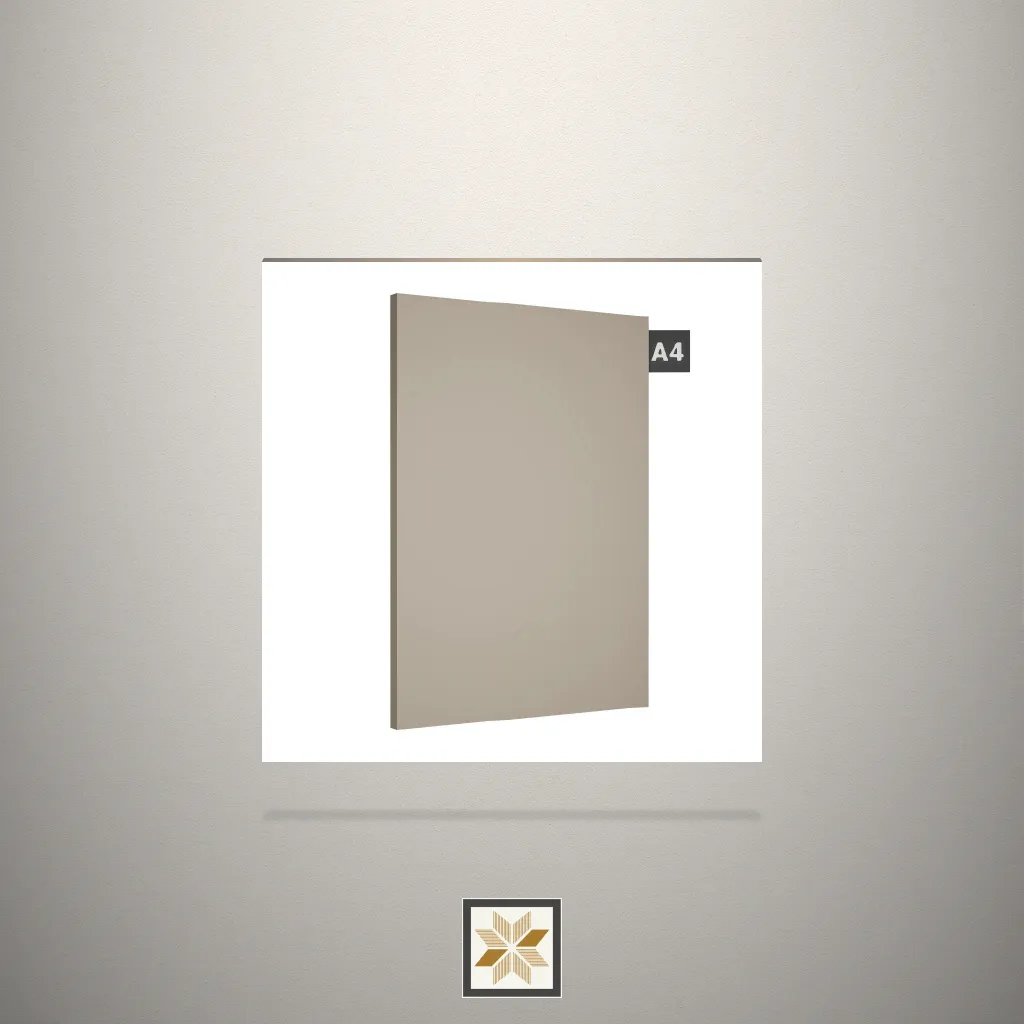 Textured Beige Mist Solid Color Beige Laminate (8x4 feet,1 mm): LM-15059