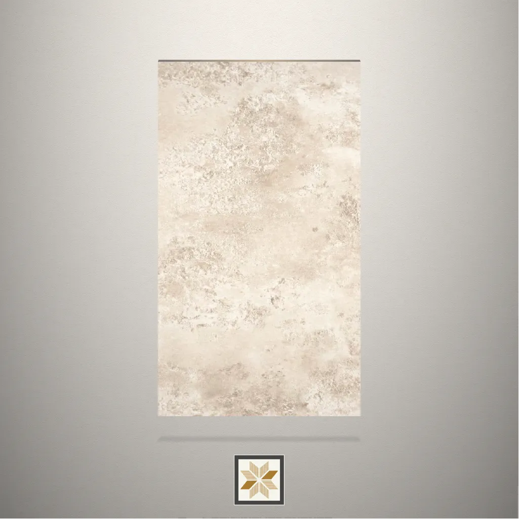 High Gloss Shimmering Stone Day Stone Beige Laminate (8x4 feet,1 mm): LM-15200