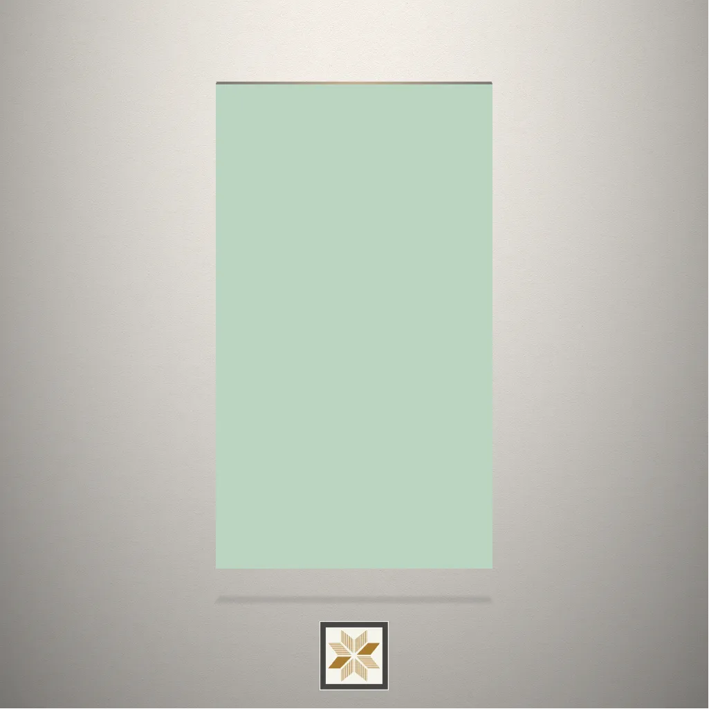 Textured Mint Green Fluted Green Laminate (8x4 feet,1 mm): LM-15215