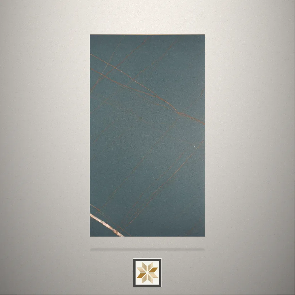 Matt Crysta Blue Marble Blue Laminate (8x4 feet,1 mm): LM-15228