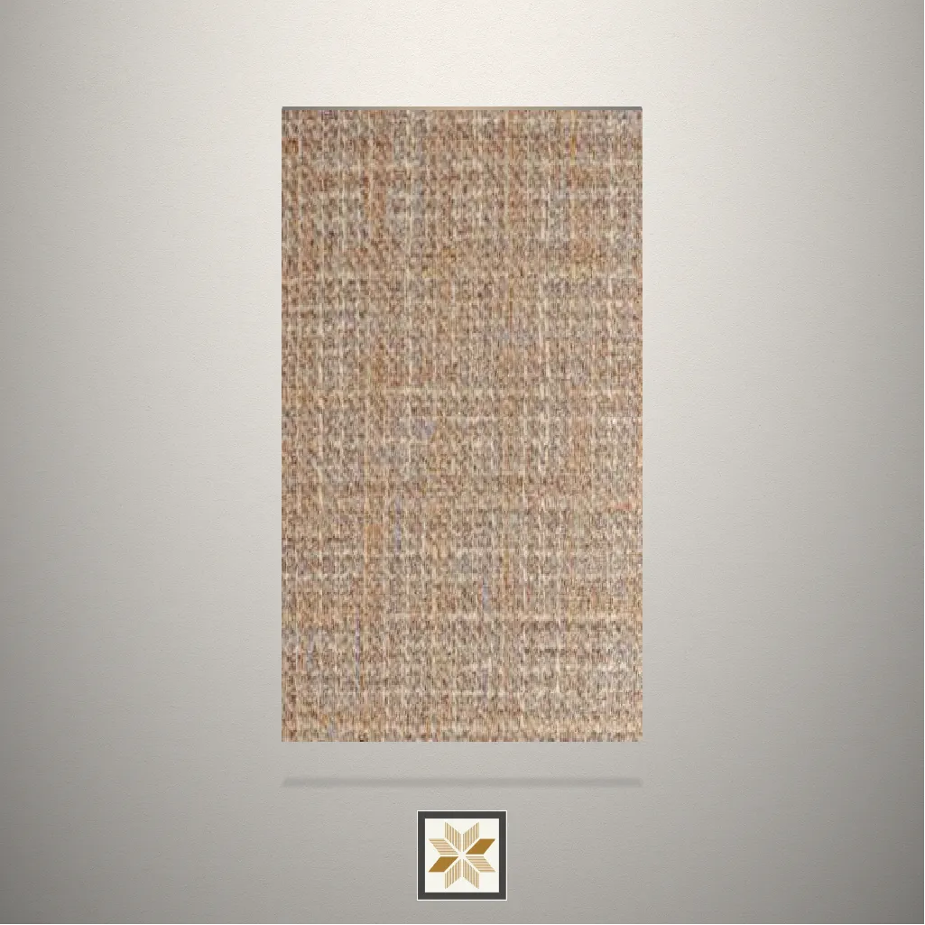 Suede Woven Linen Light Fabric Linen Brown Laminate (8x4 feet,1 mm): LM-15249