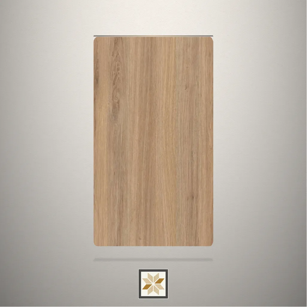 Textured Santana Oak Light Wooden Brown Laminate (8x4 feet,1 mm): LM-15271