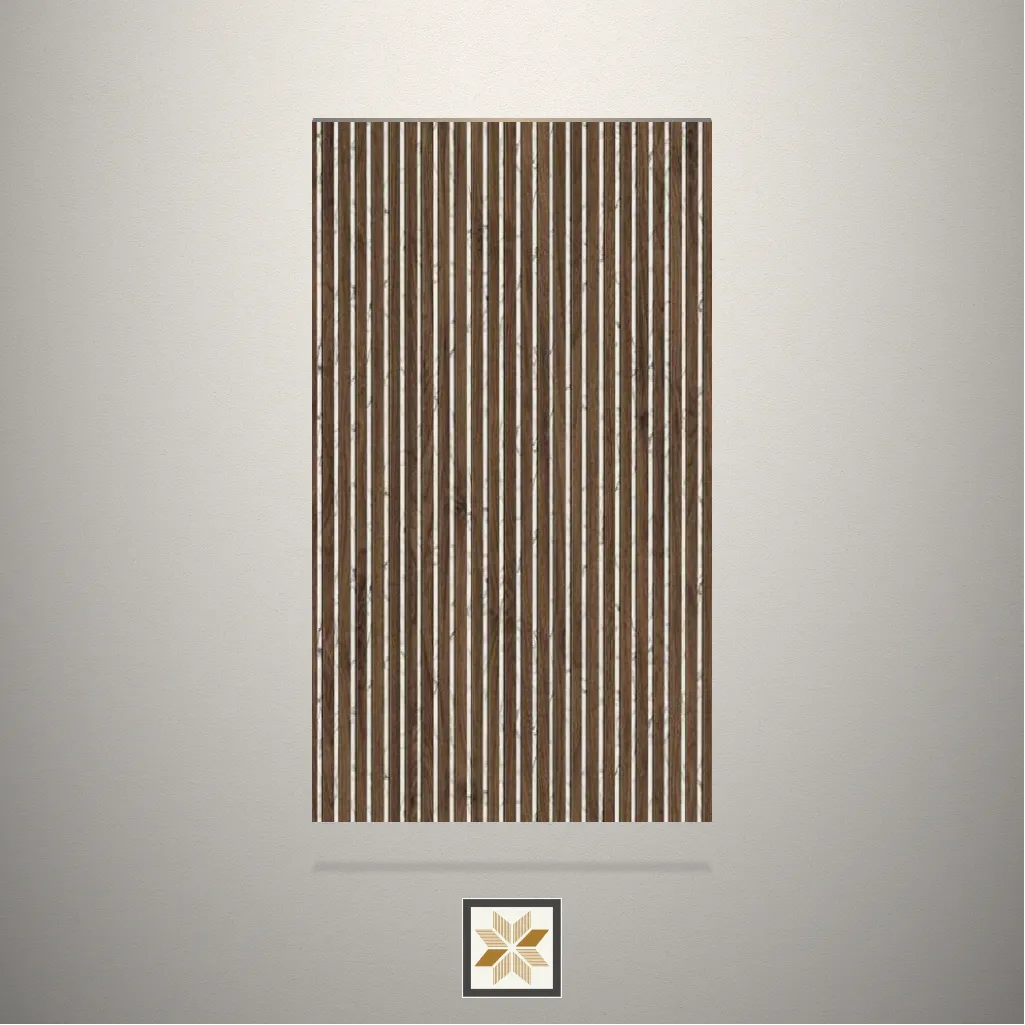 Fluted Brown Laminate (8x4 feet,0.8 mm): LM-15274