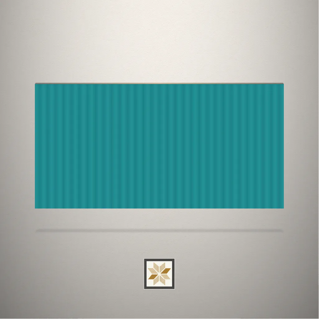 Matt Khiber Blue Fluted Blue Laminate (8x4 feet,1 mm): LM-15302