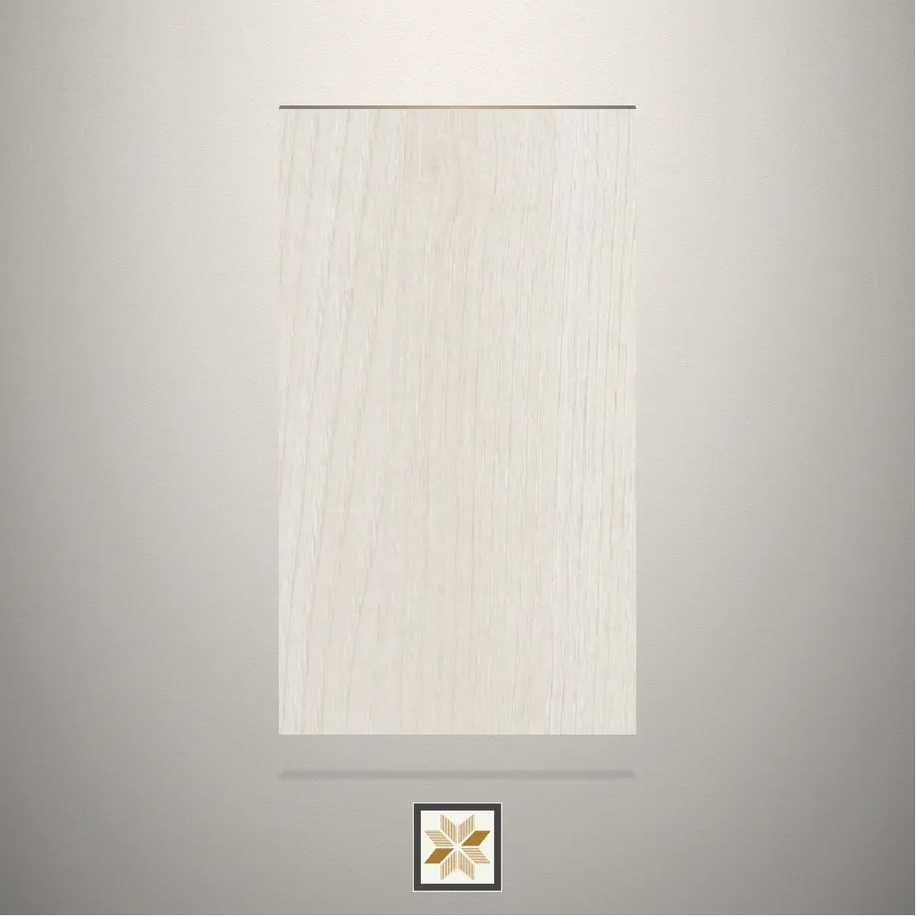 Textured White Rainy Ash Wooden White Laminate (8x4 feet,1 mm): LM-15373-E
