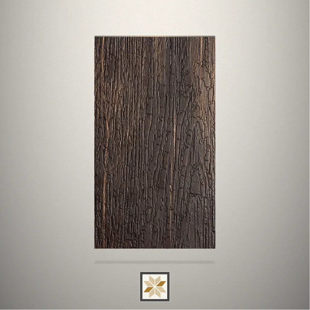 Textured Magic Sparkling Wooden Brown Laminate (8x4 feet,1.25 mm): LM-15354