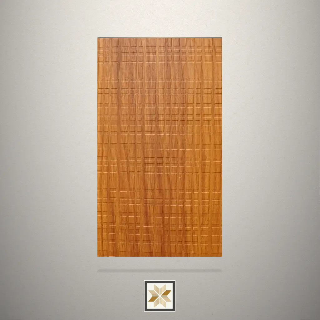 Textured Brown Cube Pattern Brown Laminate (8x4 feet,1 mm): LM-15379-D