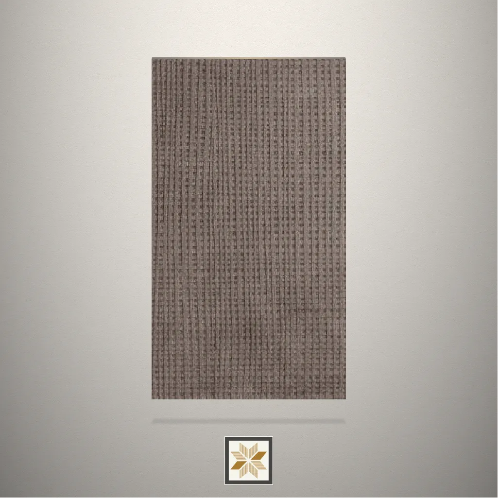 Textured Aged Concrete Fabric Linen Brown Laminate (8x4 feet,1 mm): LM-15380