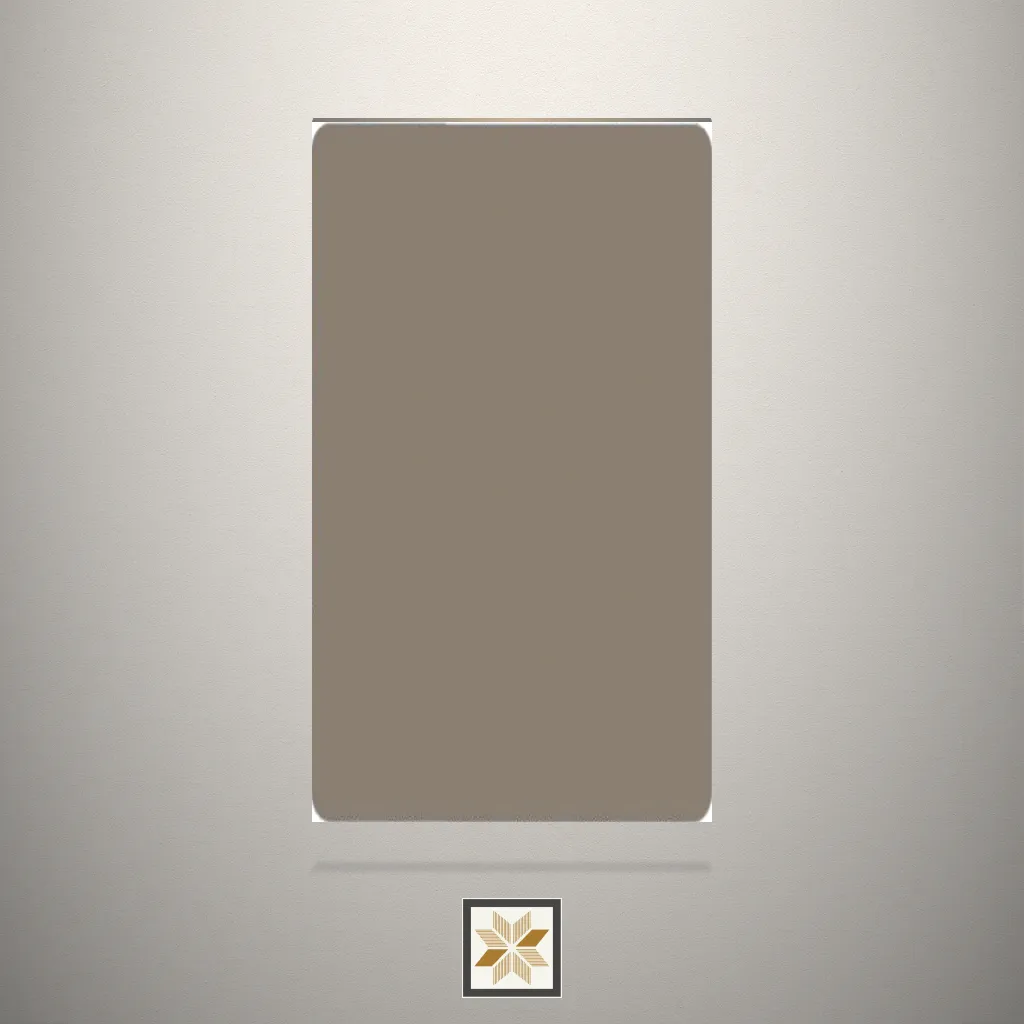 PU(Polyurethane) Gaunlet Grey Solid Color Brown Laminate (8x4 feet,1 mm): LM-15389