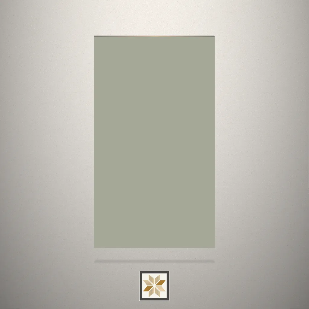 Textured Pista Grey Solid Color Green Laminate (8x4 feet,1 mm): LM-15414