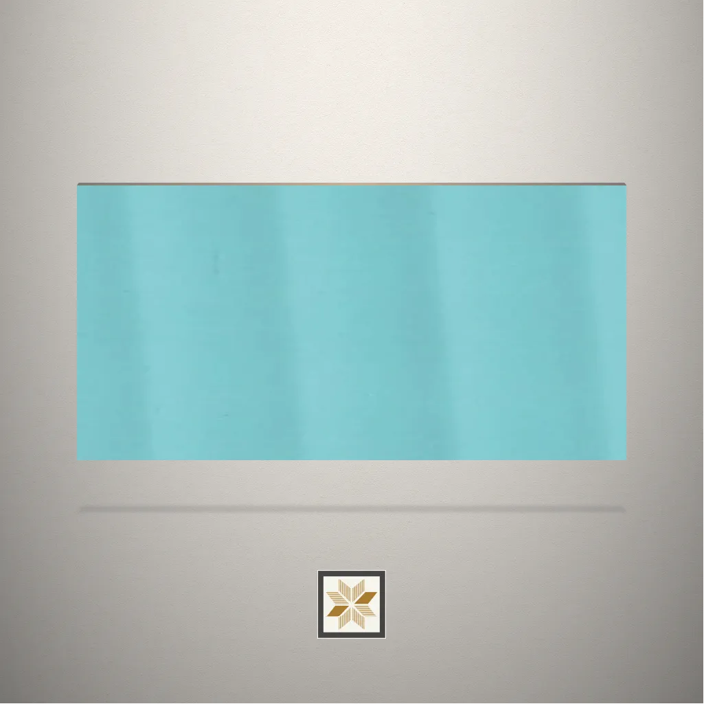 Gloss Breezy Blue Fluted Blue Laminate (8x4 feet,1 mm): LM-15463-B